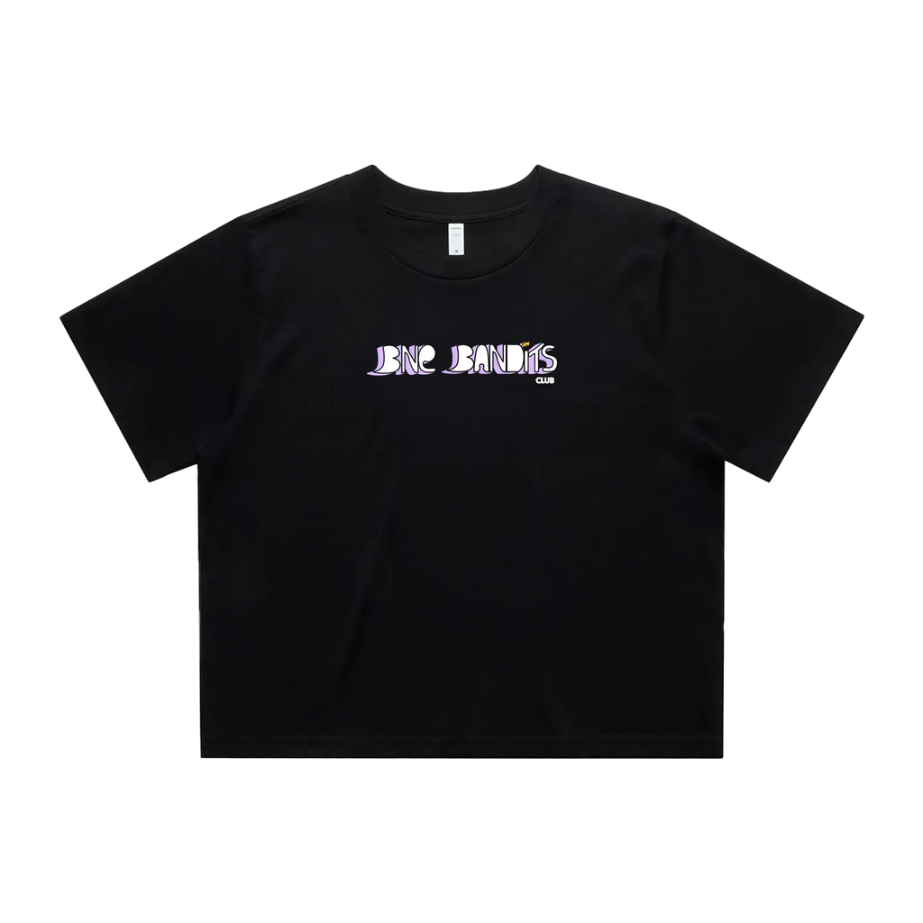 Black front flat lay