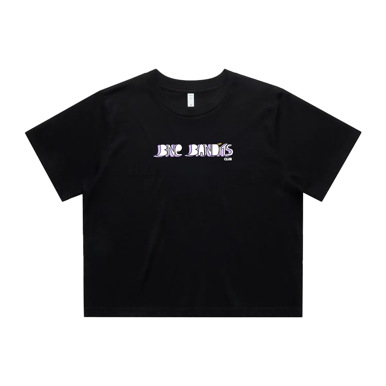 Black front flat lay