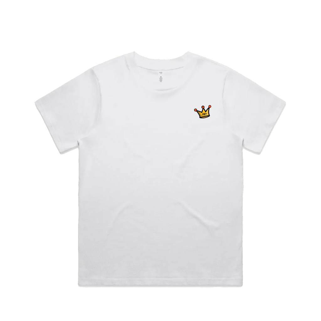 White front flat lay