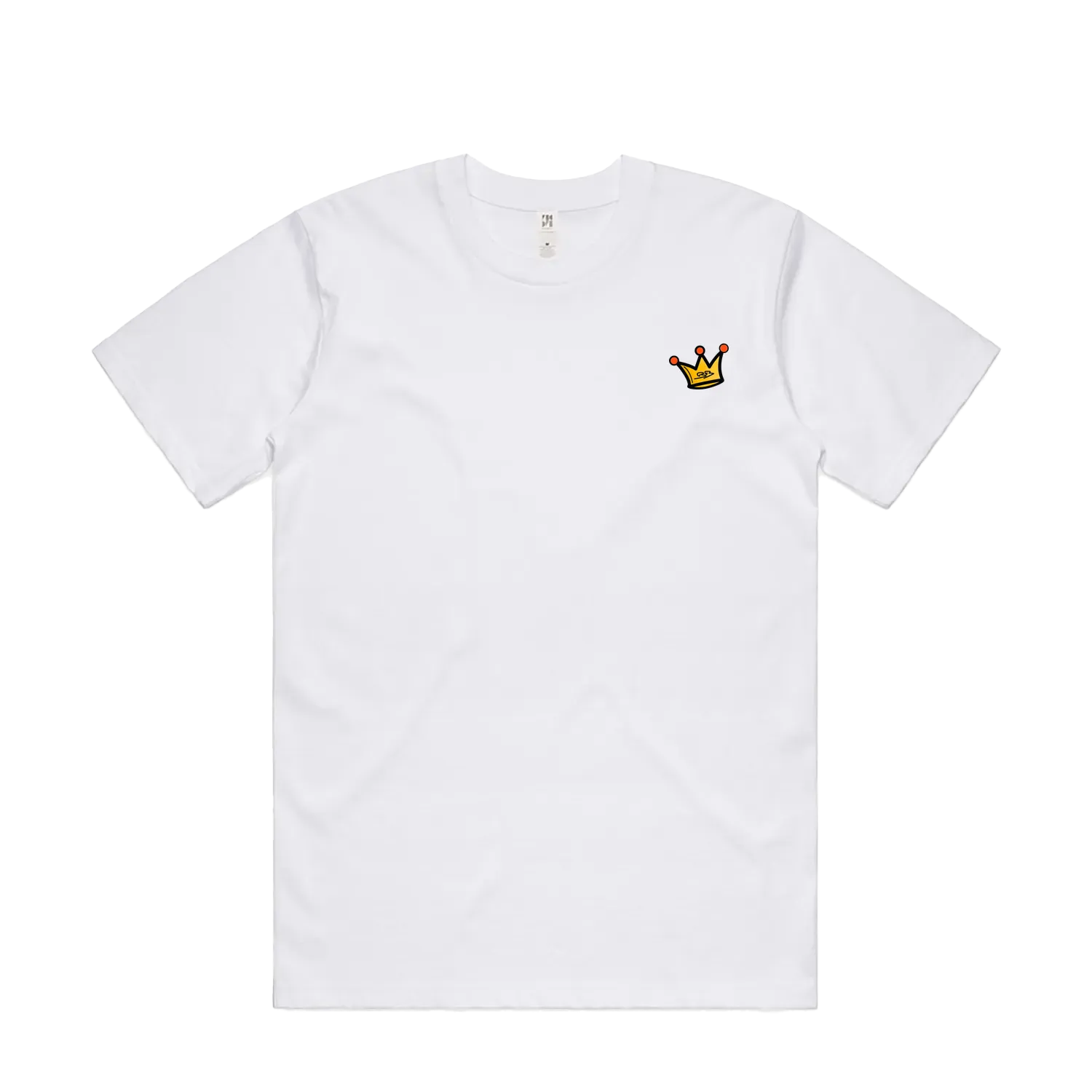 White front flat lay