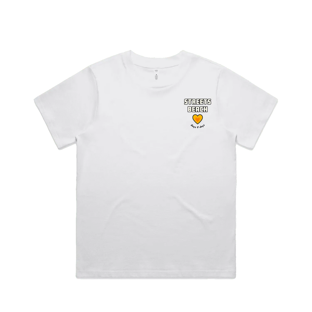 White front flat lay