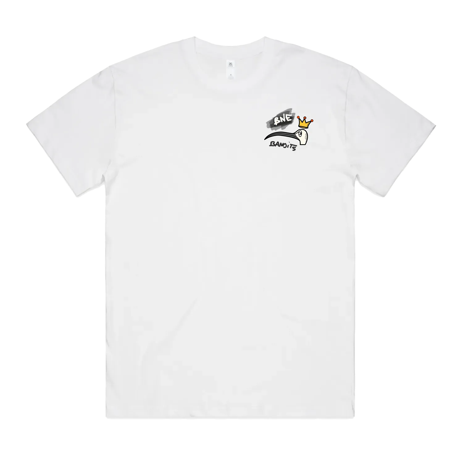 White front flat lay